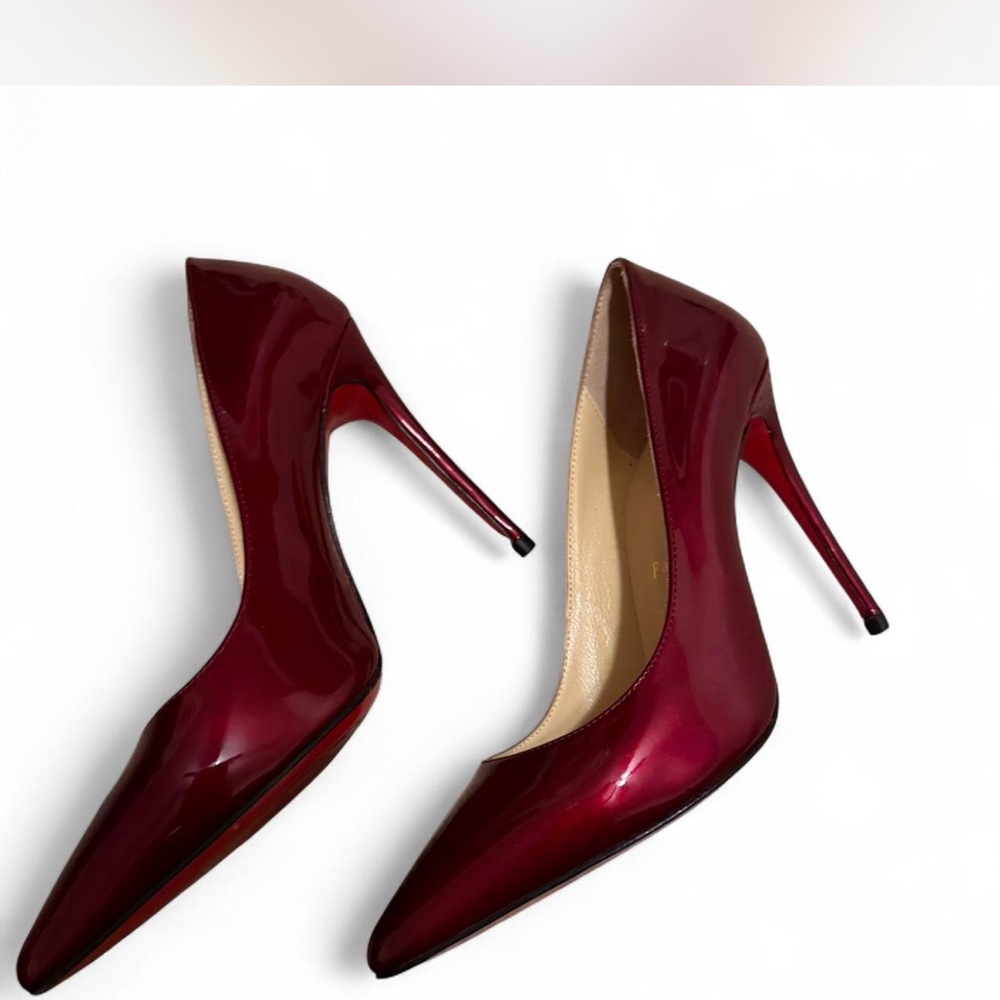 Deep Red burgundy Heels like new
